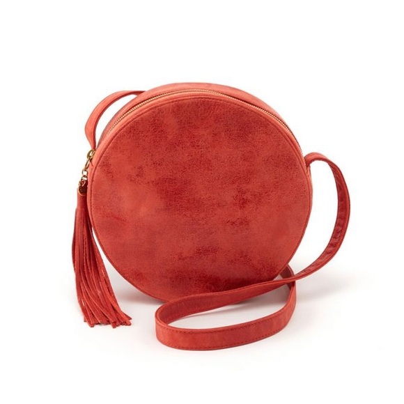 Hobo Moon Crossbody Lava Leather /Suede Retired Rare beautiful like new pristine - Picture 1 of 16